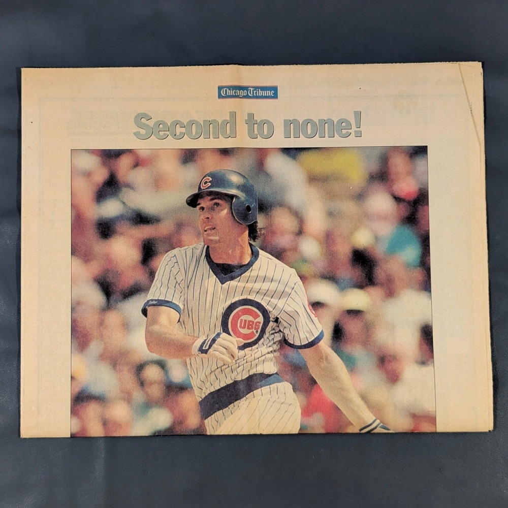 1994 Chicago Tribune Ryne Sandberg Retirement Tribute Newspaper Section 8 Cubs